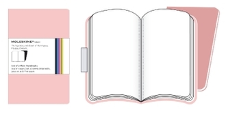 Moleskine Volant, Pocket Size, Plain Notebook, pink, 2er-Set