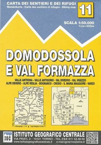 IGC Wanderkarte Domodossola e Val Formazza