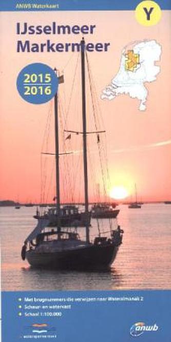 ANWB Waterkaart Ijsselmeer, Markermeer 2015/2016