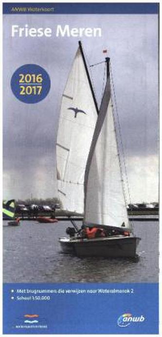 ANWB Waterkaart Wasserkarte Friese Meren 2016/2017