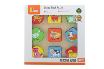 Dřevěné puzzle pro nejmenší v české krabici