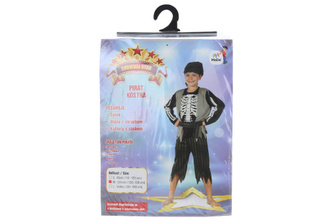 Šaty - Kostra piráta, 120 - 130 cm