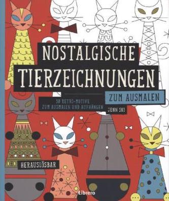 Nostalgische Tierzeichnungen zum Ausmalen