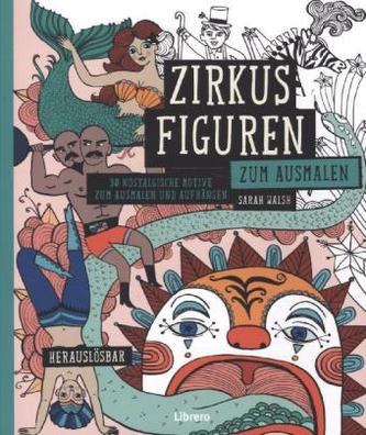 Zirkusfiguren zum Ausmalen