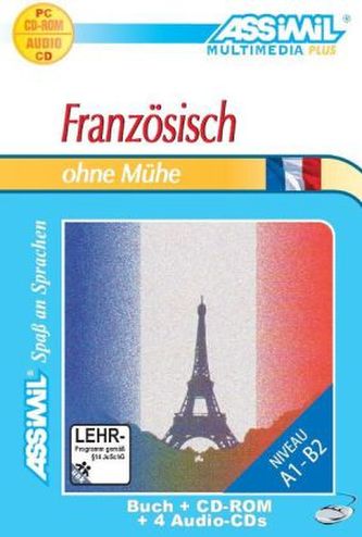 Assimil Französisch ohne Mühe, Lehrbuch, 4 Audio-CDs u. 1 CD-ROM