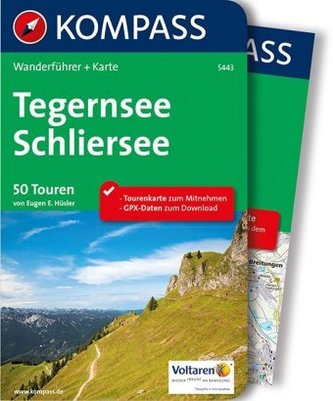 Kompass Wanderführer Tegernsee, Schliersee, m. 1 Karte