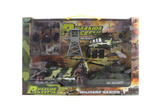 Vojenská sada s vrtulníky a tankem