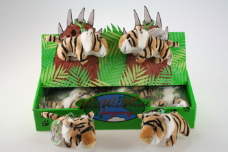 Plyš Tygr hnědý klíčenka