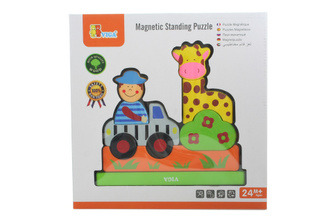 Magnetické puzzle - zoo