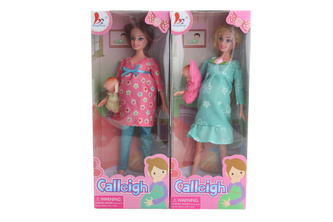 Panenka s těhotenským bříškem