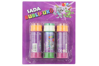 Sada 3 bublifuků na kartě