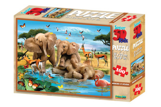 3D Puzzle Slůňata 100 dílků