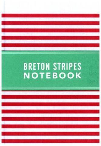 Breton Stripes Notebook Hot Pink