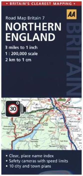 AA Road Map Britain Northern England