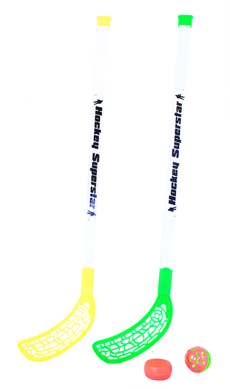 hokejky florbalové s míčkem a pukem 80 cm