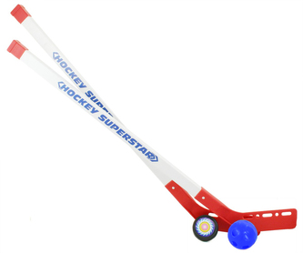 Hokejky s míčkem a pukem, 80 cm
