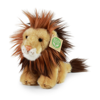 Plyšový lev sedící, 18 cm, ECO-FRIENDLY