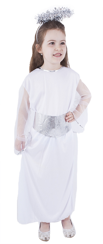 Dětský kostým Anděl se svatozáří a páskem (M)