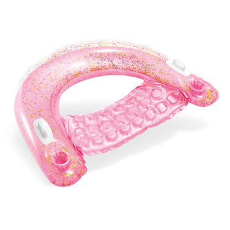 Nafukovací sedátko třpytivé, 119 x 97 cm