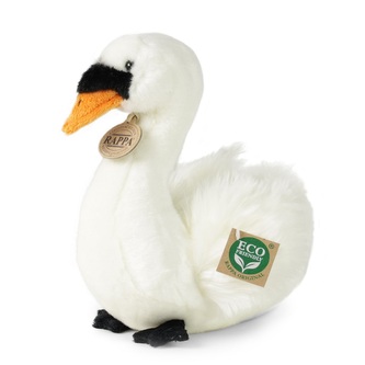 Plyšový pták labuť sedící, 23cm, ECO-FRIENDLY