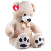 Velký plyšový medvěd Fido s visačkou, 100 cm