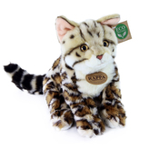 plyšová kočka bengálská sedící, 23 cm, ECO-FRIENDLY