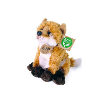plyšová liška sedící, 15 cm, ECO-FRIENDLY