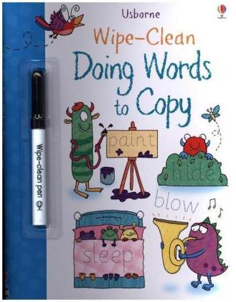 Wipe-clean Doing Words to Copy