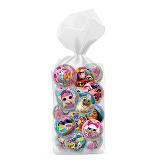 míč nafouknutý licenční mix 12 ks v balení, 23 cm