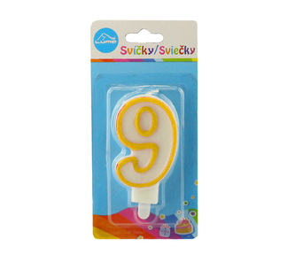Svíčka č.  9 ZLATÁ LUMA
