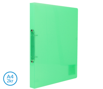 Pořadač LUMA A4 diagonální 2 kroužkový zelený