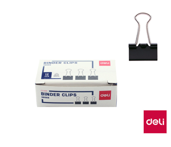 Binder clip 15mm, 12ks DELI E38566