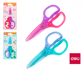 Nůžky  dětské 120mm NEON plastové DELI E6067