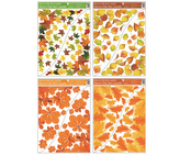 Okenní fólie rohová 42x30 cm, podzimní listí, 975