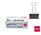 Binder clip 25mm, 12ks DELI E38564