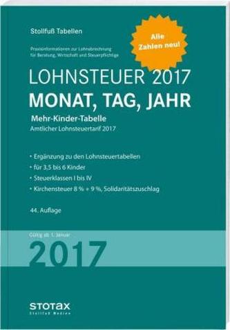 Lohnsteuer 2017 Mehr-Kinder-Tabelle