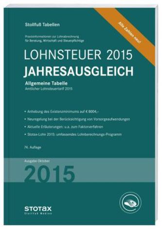 Lohnsteuer Jahresausgleich 2015, inkl. CD-ROM