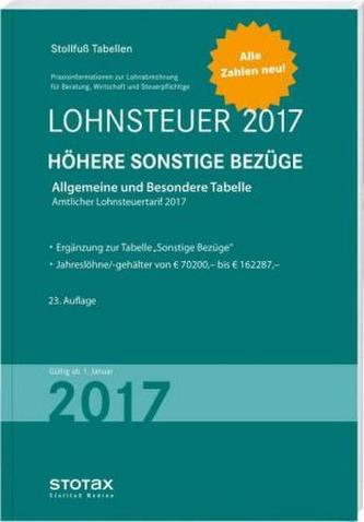 Lohnsteuer 2017 Höhere Sonstige Bezüge