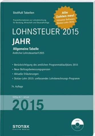 Lohnsteuer 2015 Jahr - Sonderausgabe Dezember, m. CD-ROM