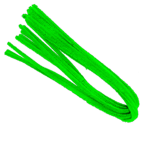 Drátek žinylka 500 x 8mm 10ks - světle zelený LUMA