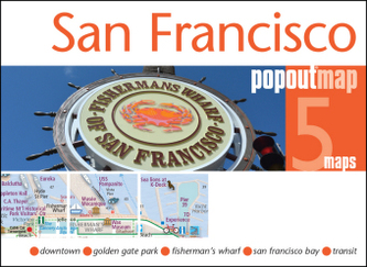 San Francisco PopOut Map, 2 maps