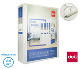 Pořadač A4/90mm 4 kroužkový \"D\" 55mm DELI E5621N