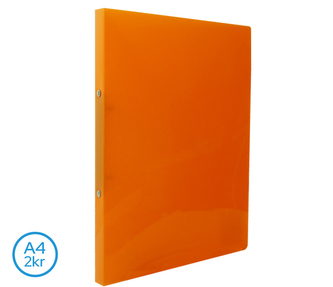 Pořadač LUMA A4 diagonální 2 kroužkový oranžový