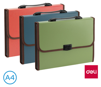 Aktovka spisová A4 13 přihrádek CLASIC DELI E5559