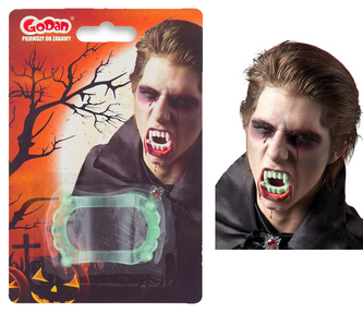 Zuby upíří svítící ve tmě