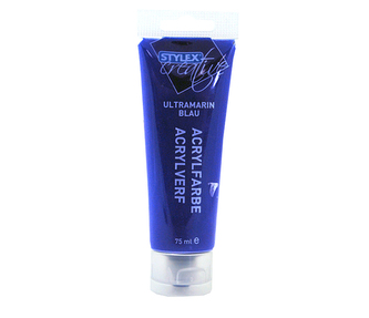 Barvy akrylové 75ml, modrá tmavě Barvy akrylové 75ml, modrá tmavě