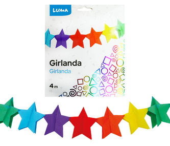 Girlanda 4m HVĚZDA LUMA