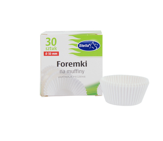 Košíček 50 x 30mm bílý, 30ks