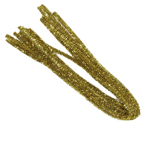 Drátek žinylka 500 x 8mm 10ks - zlatý LUMA