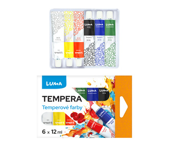 Barvy temperové LUMA  6 barev